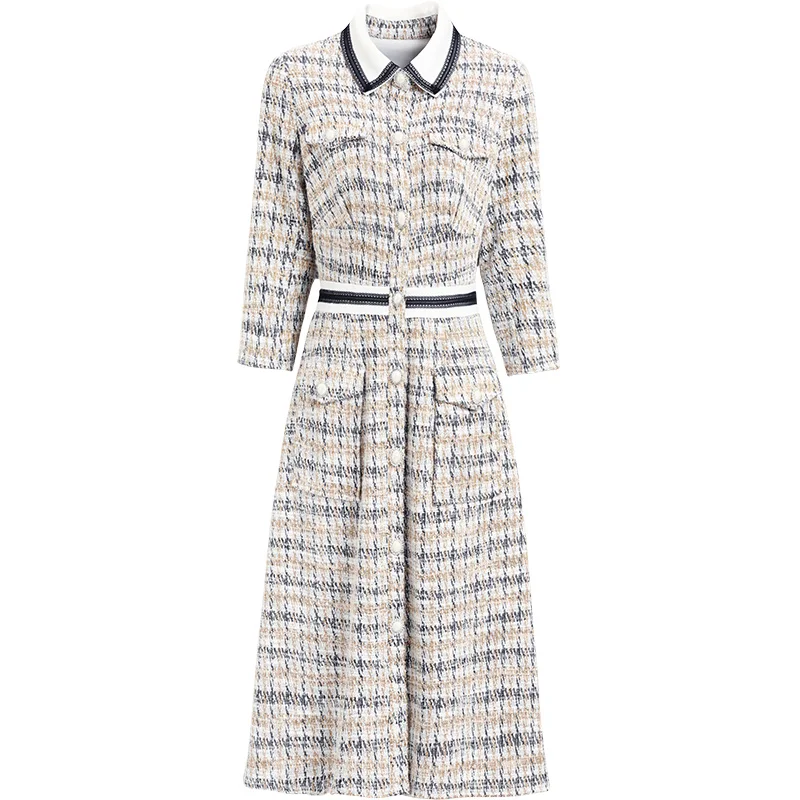 Элегантное женское Шерстяное твидовое платье вечерние облегающие сексуальные