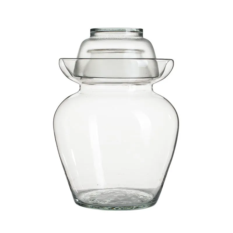 Прозрачная стеклянная банка для маринования Корейская бутылка пищевой