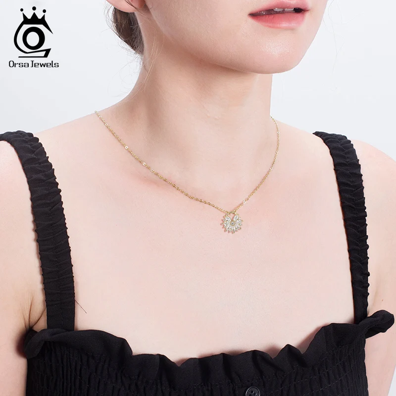 ORSA JEWELS 45 см цепочка Серебряная подвеска ожерелье из Стерлингового Серебра 925