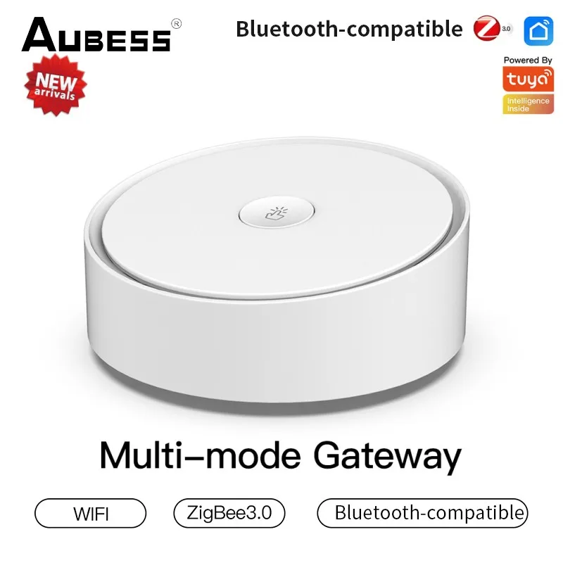 

Смарт-шлюз ZigBee, многорежимный сетевой проводной хаб с поддержкой Wi-Fi и Bluetooth, работает с приложением Tuya, с голосовым управлением через Alexa и ...