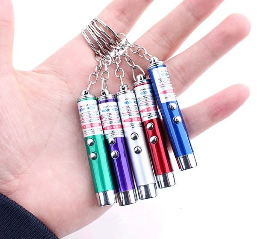 Модная красная лазерная указка случайного цвета 1 шт. Забавная детская игрушка с