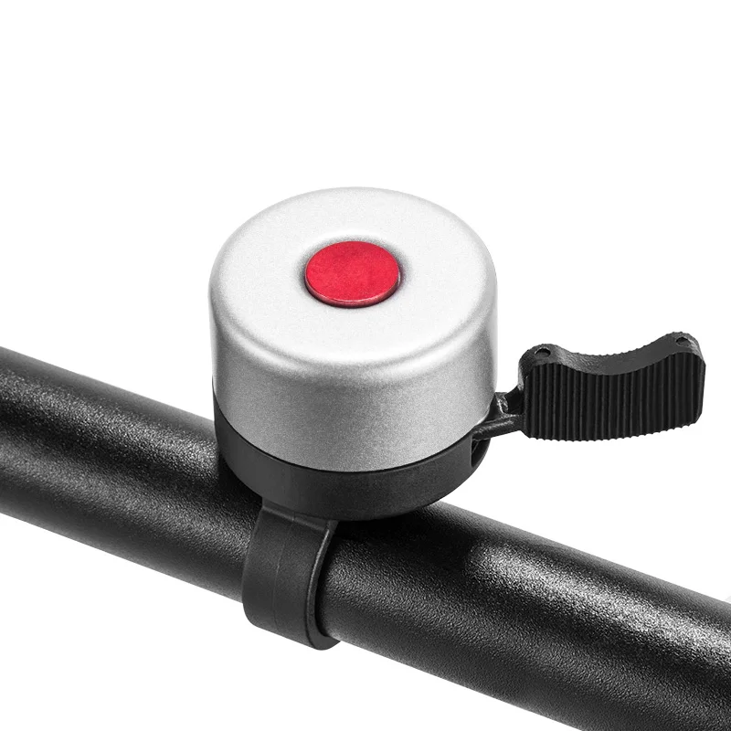 Silver ROCKBROS мини велосипедный Звонок Портативный MTB дорожный велосипед кольцо из медного сплава Сверхлегкий Руль классический велосипедный рог аксессуары для велоспорта - Цвет: Silver