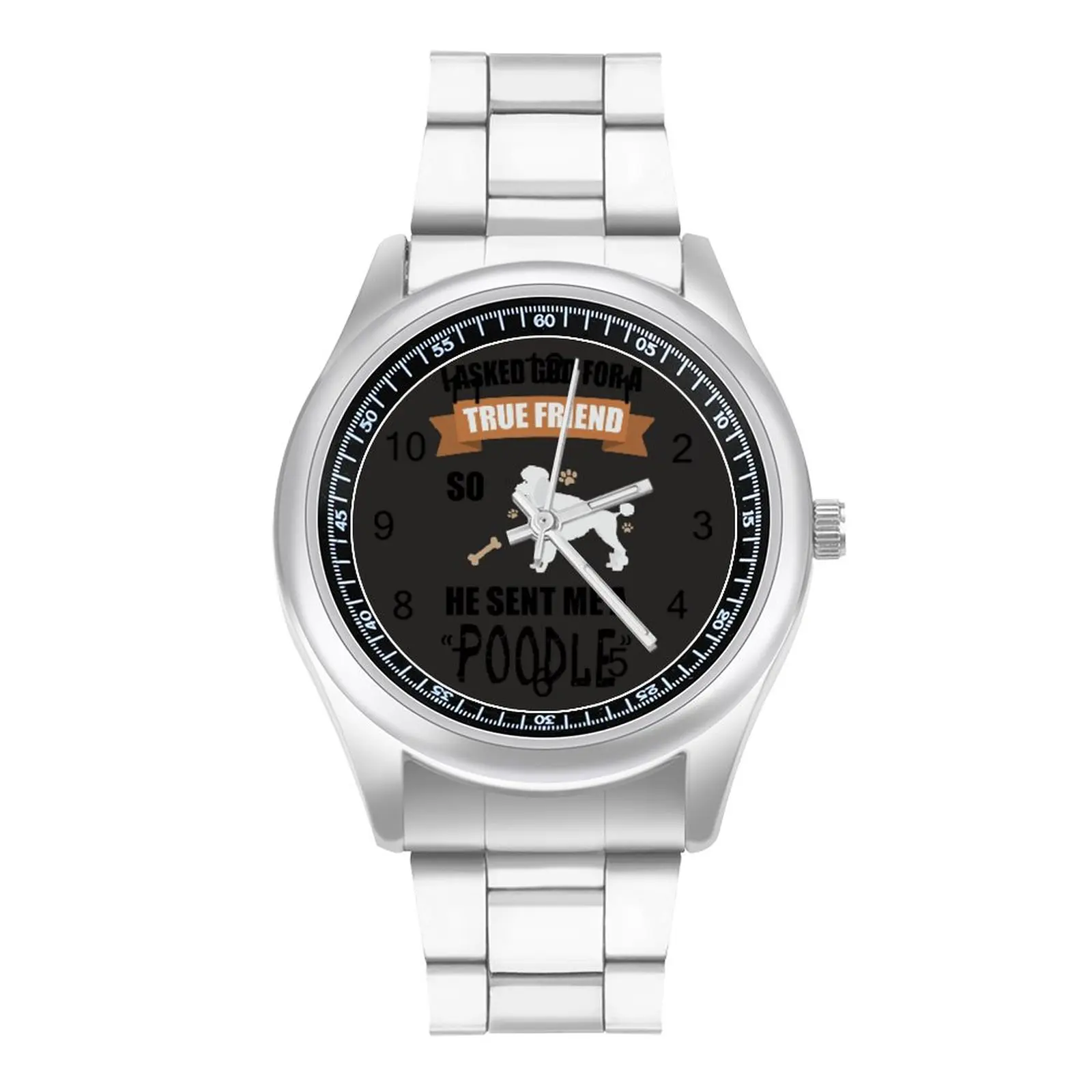 

Poodle Quartz Watch Design Fancy Wrist Watch Steel New Gym Boy Wristwatch
