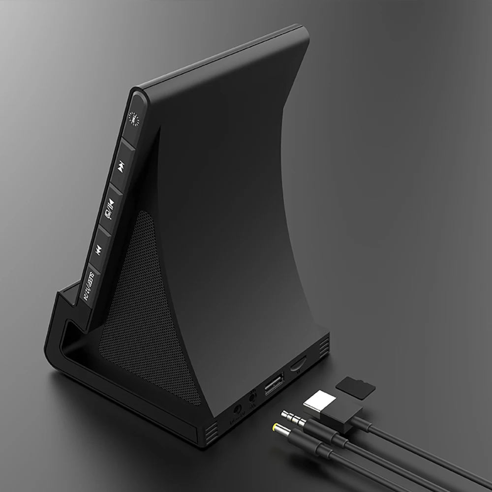 Bluetooth динамик цифровой светодиодный Будильник с беспроводным зарядным