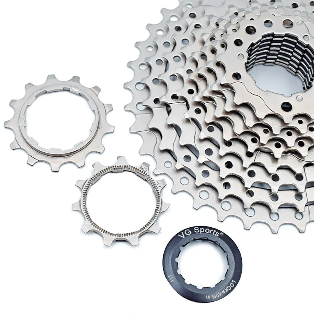 MTB велосипедная кассета маховик 10 speed11-36T Серебряная велосипедная кассета маховик 10S 10V CNC сталь никелированная запчасти для велосипеда