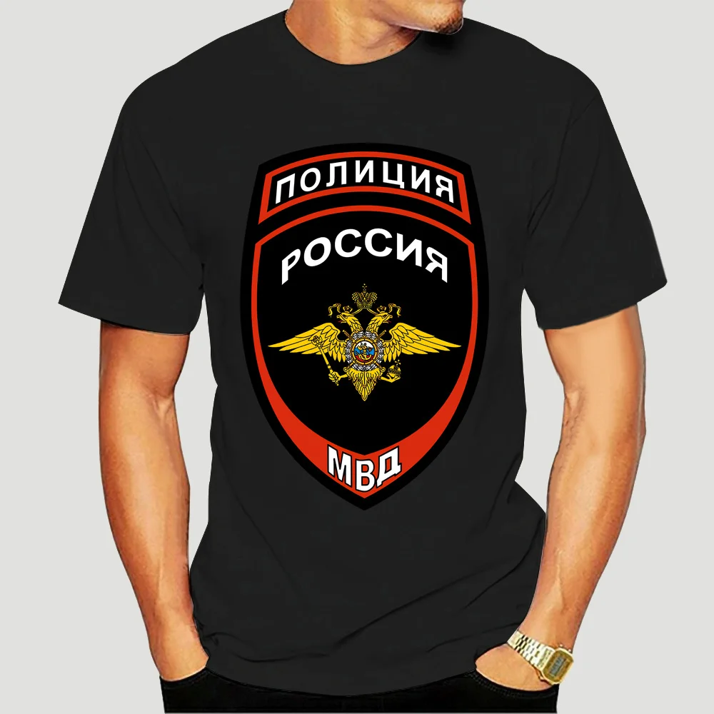 

Новинка 2021, мужская повседневная футболка с надписью безопасности Российской полиции, Лидер продаж