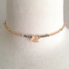 Богемное модное ожерелье с хрустальными бусинами разных цветов, изящная, украшенная бусинами-чокер ручной работы, подарок на день рождения для девушки