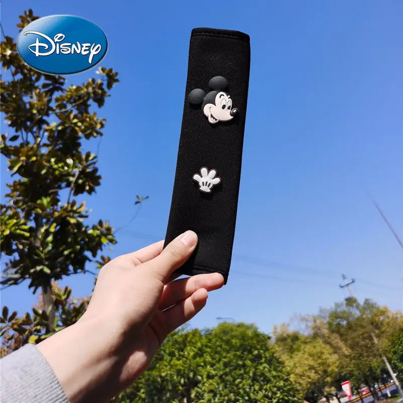 

Disney Mickey Mouse Minnie Car Seat Belt Shoulder Pad Cartoon Seat Belt Couple Leak-proof Car Cover