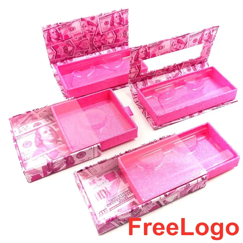 

NEW Dollar/ marble wholesale eyelash packaging box lash boxes packaging faux mink lashes square empty case bulk makeup freelogo