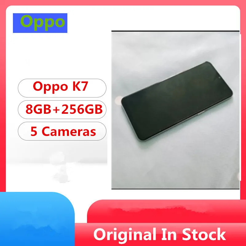 Смартфон Oppo K7 6 4 дюйма 8 + 256 ГБ Android 10 0 30 Вт | Мобильные телефоны и аксессуары