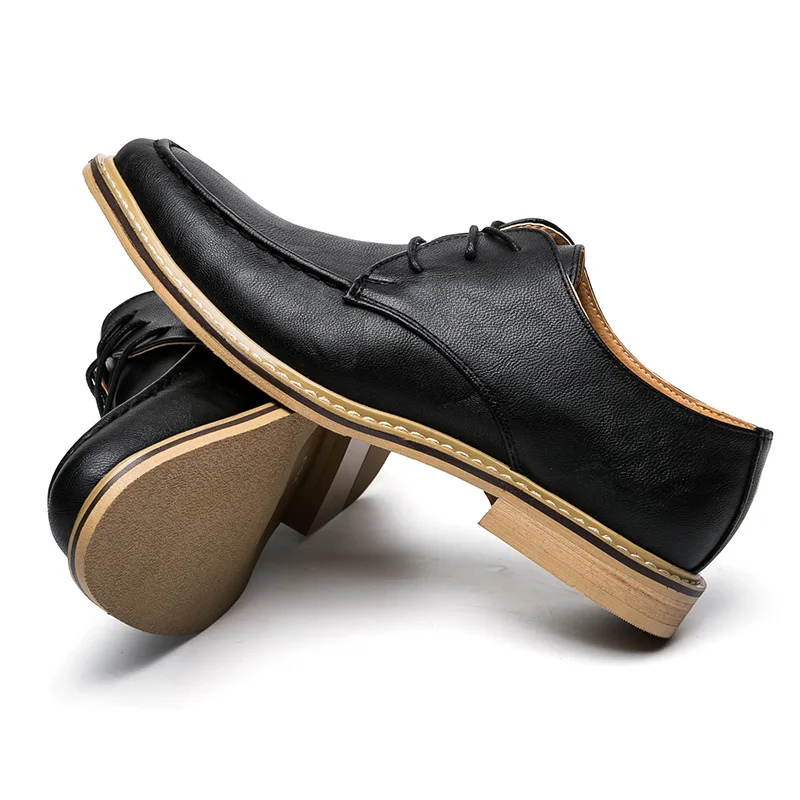 Новинка 2019 Роскошные Кожаные броги мужские туфли на плоской подошве