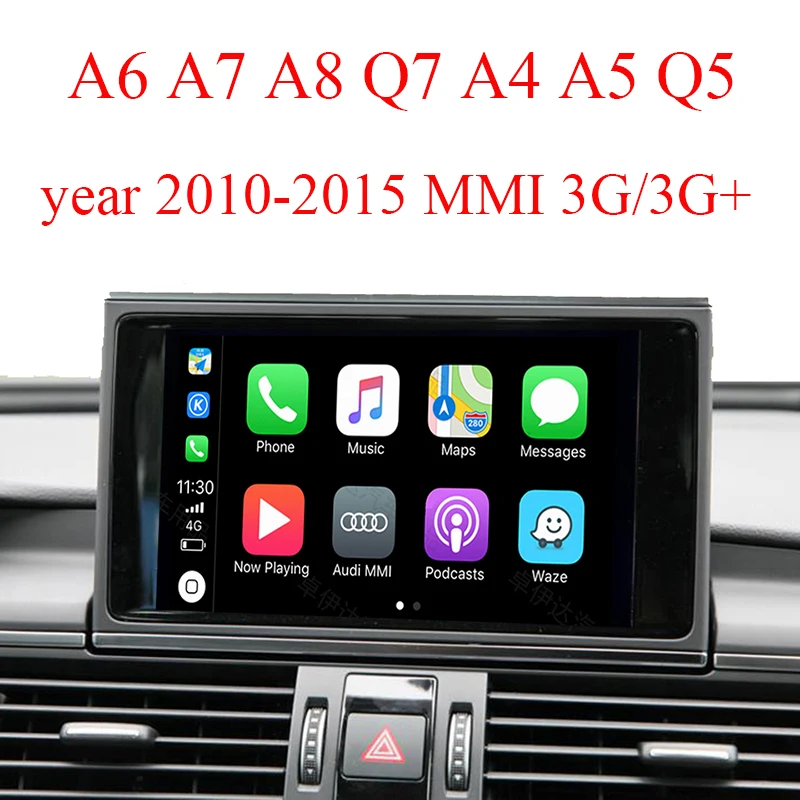 Беспроводная зеркальная камера заднего вида Apple CarPlay для Audi A4 A5 A6 A7 A8 Q5 Q7 2010-2015 MMI 3G/3G