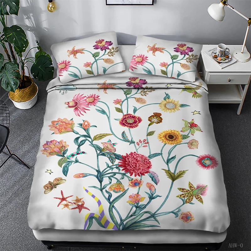 Комплект постельного белья из полиэстера с 3D рисунком листьев мечта НС стеганые