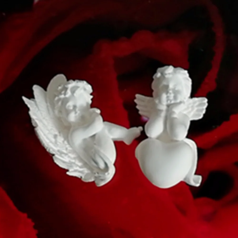 

Small 3D Angel Silicone Chocolate Mold Diy Aromatherapy Gypsum Sugarcraft Fondant Baking Molds