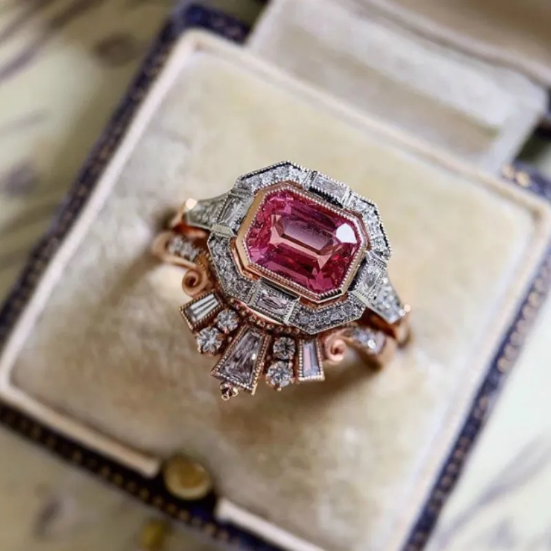 

Hot-Selling Jewelry Retro Ruby Women's Ring Fashion Ring