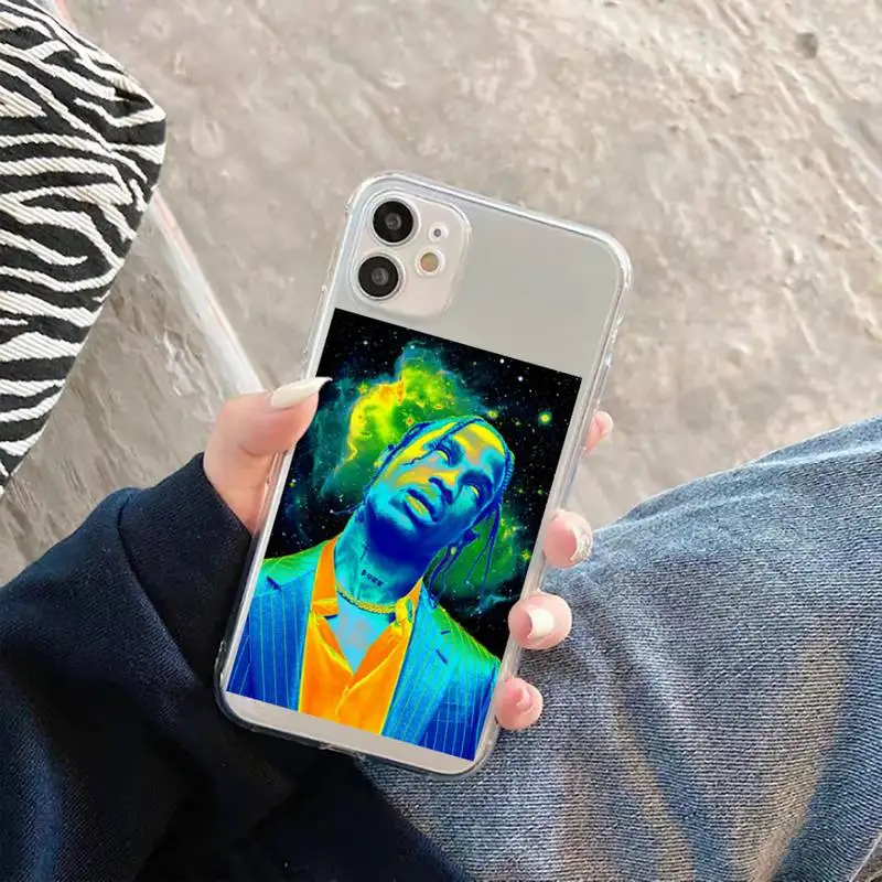 

Travis Scott Phone Case Transparent for iPhone 11 12 mini pro XS MAX 8 7 6 6S Plus X 5S SE 2020 XR