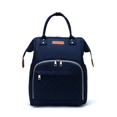 diaper bag 4 Lequeen сумка для детских подгузников для беременных с тремя бутылочками, большая емкость, сумка для детских колясок на колесиках, рюкзак для мам - Цвет: diaper bag 4