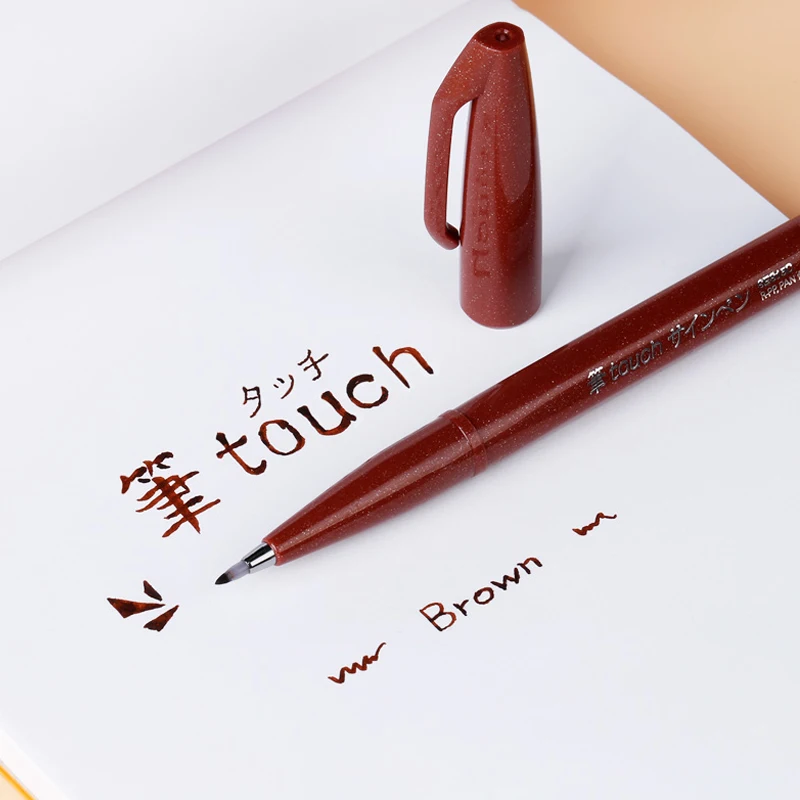 2 шт. пентел Цвет Мягкая головка кисти руководство SES15C цветок-тело ручная роспись