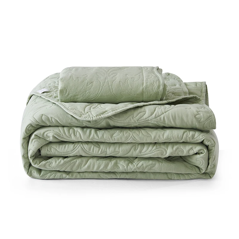 Новое Роскошное однотонное одеяло Хлопковое удобное татами-коврик