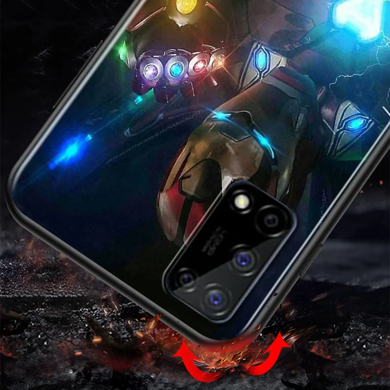 

Marvel Super Hero Avengers Iron Man For Huawei Honor V30 30S 30i 30 20E 20i 20S 20 Lite Pro Plus TPU Silicone Black Phone Case