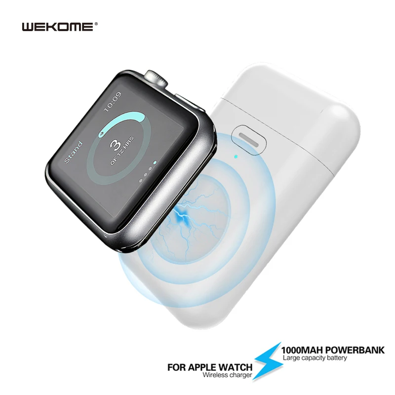 Беспроводное зарядное мини устройство WK для Apple Watch Series 4 3 2 1 портативное быстрое