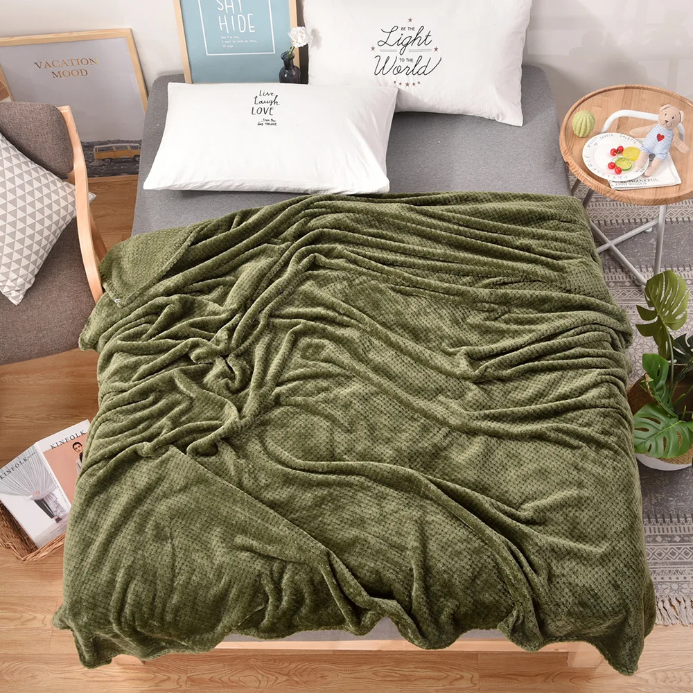 

Home Textile polar microfiber blanket cover the bed thick fleece throw sofa blanket small blanket dropship