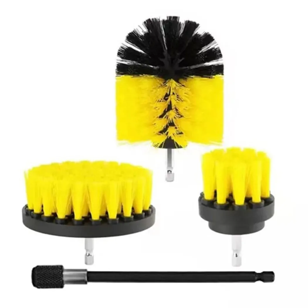 

4pcs Power Scrubber Brush Drill Brush Kit Tile Cleaning Brush Cleaner Tools Electric Drill Brush Set Attachment Power Scrubber