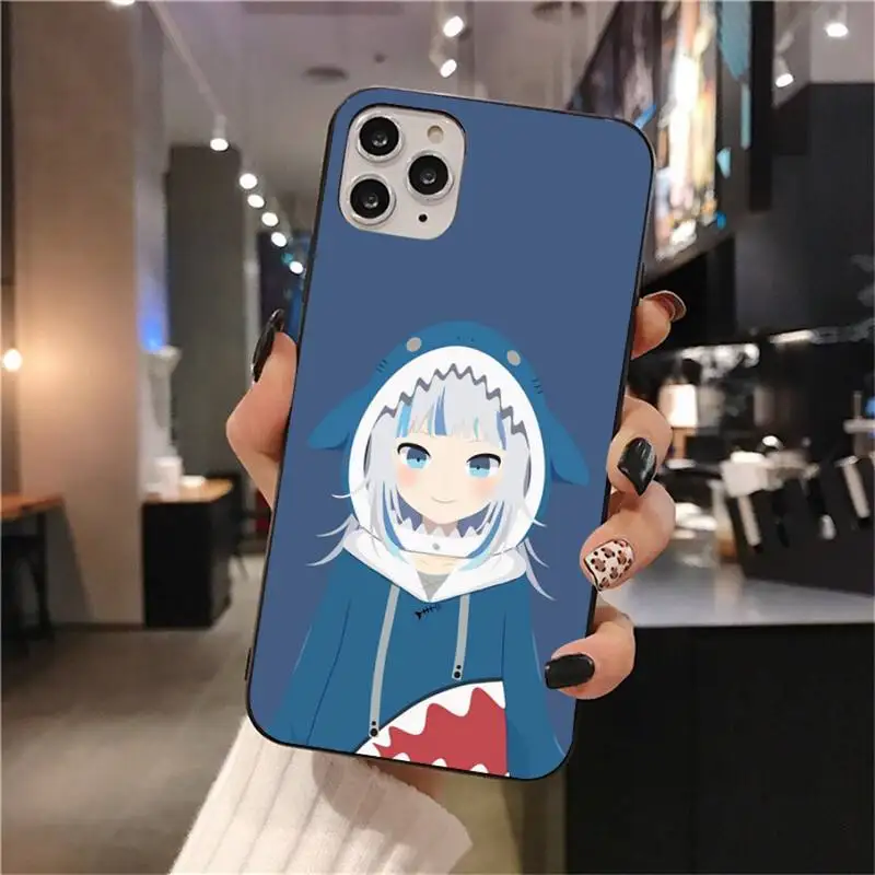 

Anime Girl Gawr Gura Hololive Phone Case For iphone 12 11 Pro Max Mini XS Max 8 7 6 6S Plus X 5S SE 2020 XR cover