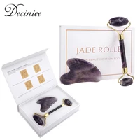 jade roller gua sha set face roller facial beauty roller skin care tools real natural massager for face eyes neck body muscle