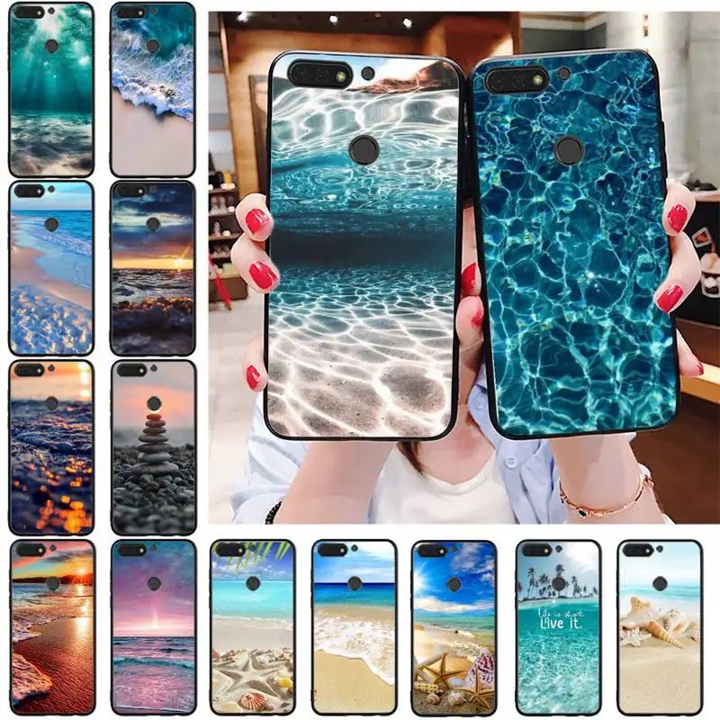 

Summer Beach Relax Starfish Ocean Sky Sun Phone Case For Huawei Honor 5A 7A 7C 8A 8C 8X 9X 9XPro 9Lite 10 10i 10lite 20 20lite