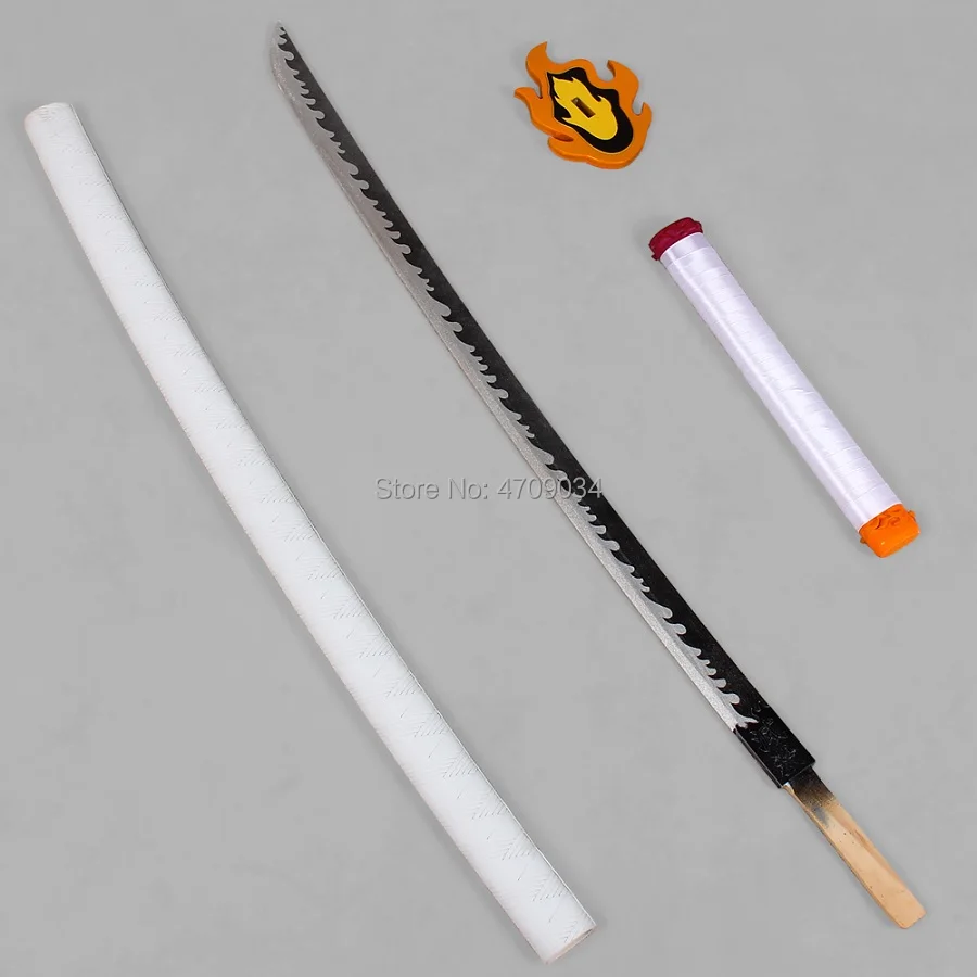 Kimetsu no Yaiba Kyojuro Rengoku Nichirin Blade Косплей Реплика меч реквизит