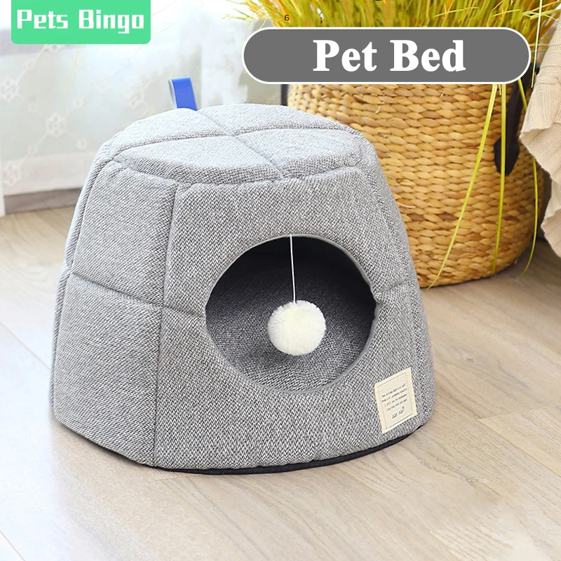 Домашние животные бинго 36 см кошка кровать дышащий Котенок Дом нескользящий