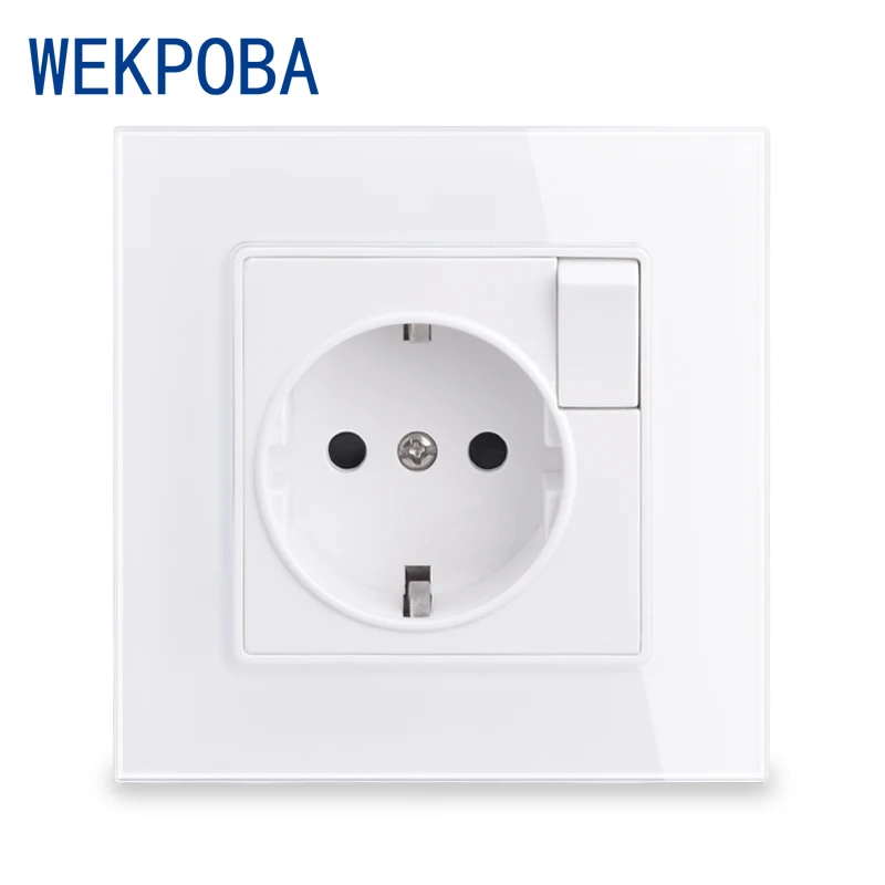 Розетка WEKPOBA с заземлением 16 А С 1 Кнопкой | Строительство и ремонт