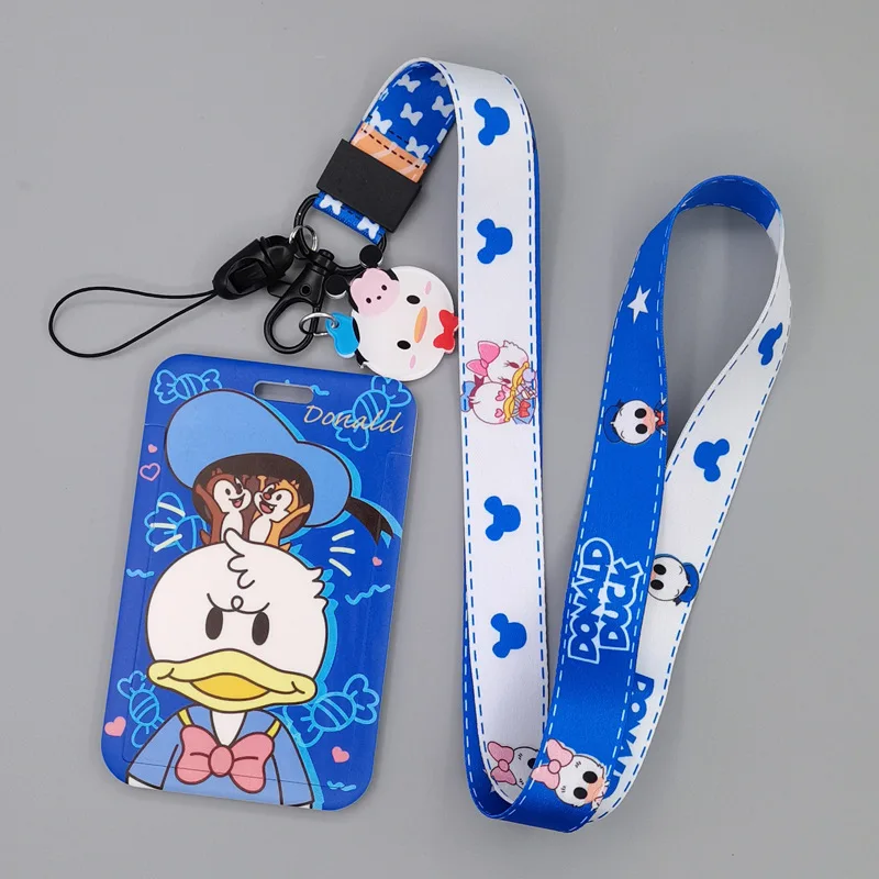 

LB1468 Donald Duck Cute Lanyard For Keychain ID Card Cover Pass Mobile Phone USB Badge Holder Key Ring Neck Straps Accessories