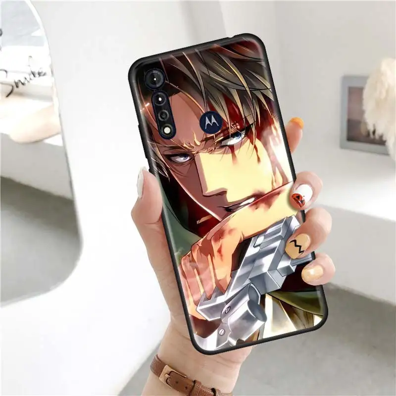 anime attack on titan case for motorola moto g8 play g 5g power lite e6s stylus one hyper edge fusion plus tpu phone cover free global shipping