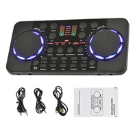 v300 pro live streaming sound card 10 sound effects 4 0 audio interface mixer for dj music studio recording karaoke