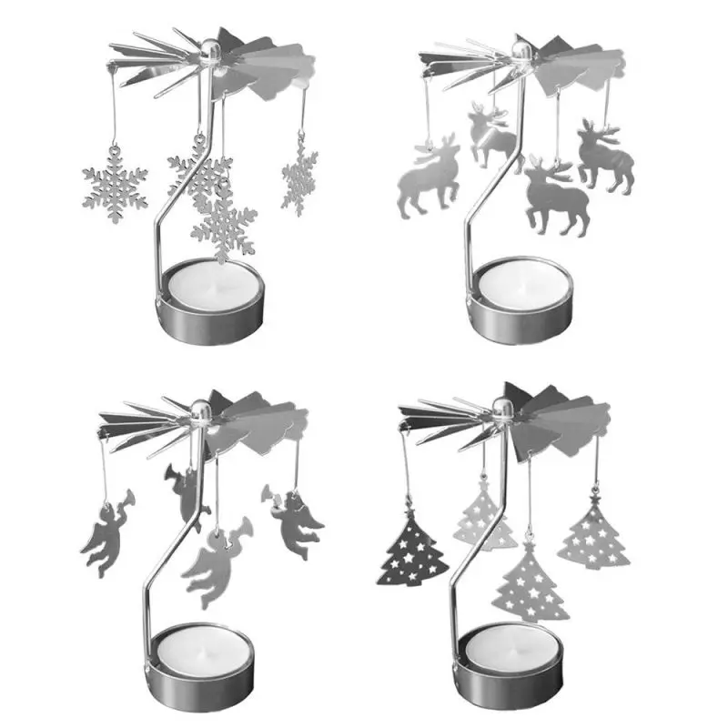 Подсвечники вращающийся подсвечник мельница металлический для свадебного ужина