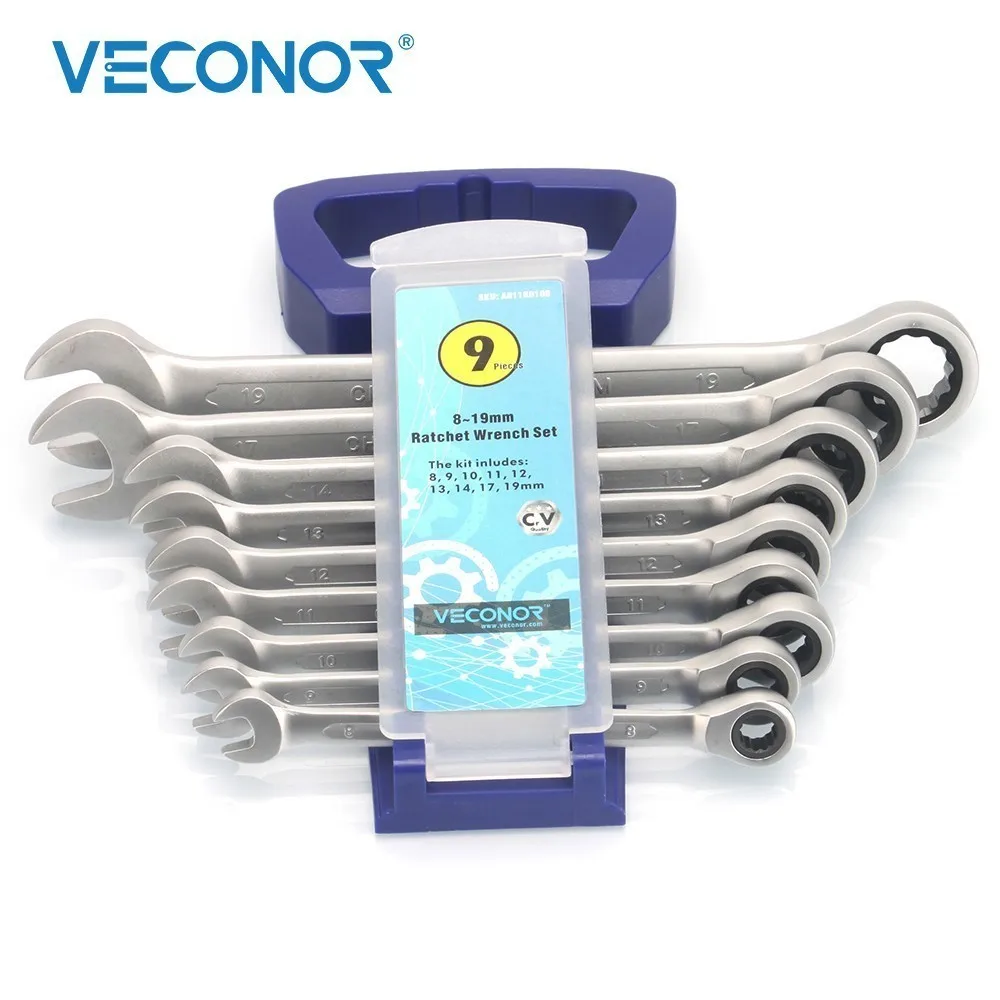 9 шт. Трещоточный ключ гаечный набор универсальные инструменты для походов и
