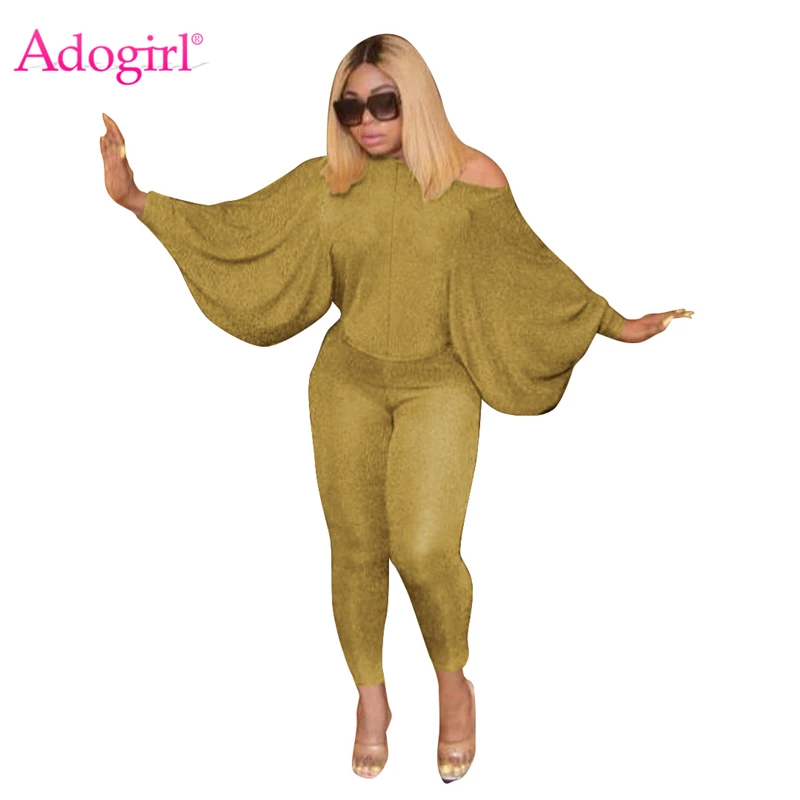 Женский комплект из двух предметов Adogirl модный Повседневный Шелковый топ с