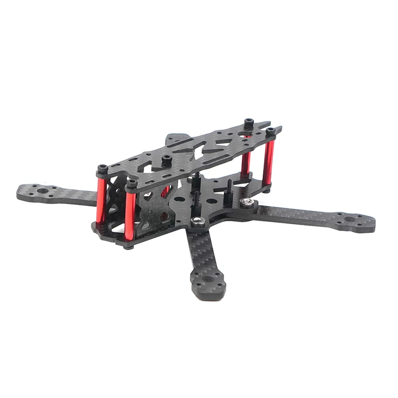 FS135 135 мм Колесная база Mini FPV Frame Kit углеродное волокно CF стойка для гоночного дрона