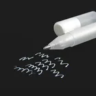 1 шт. железная рулонная Классическая Ручка для выделения, гелевые чернила, ручки, яркая белая ручка, маркеры для выделения цвета