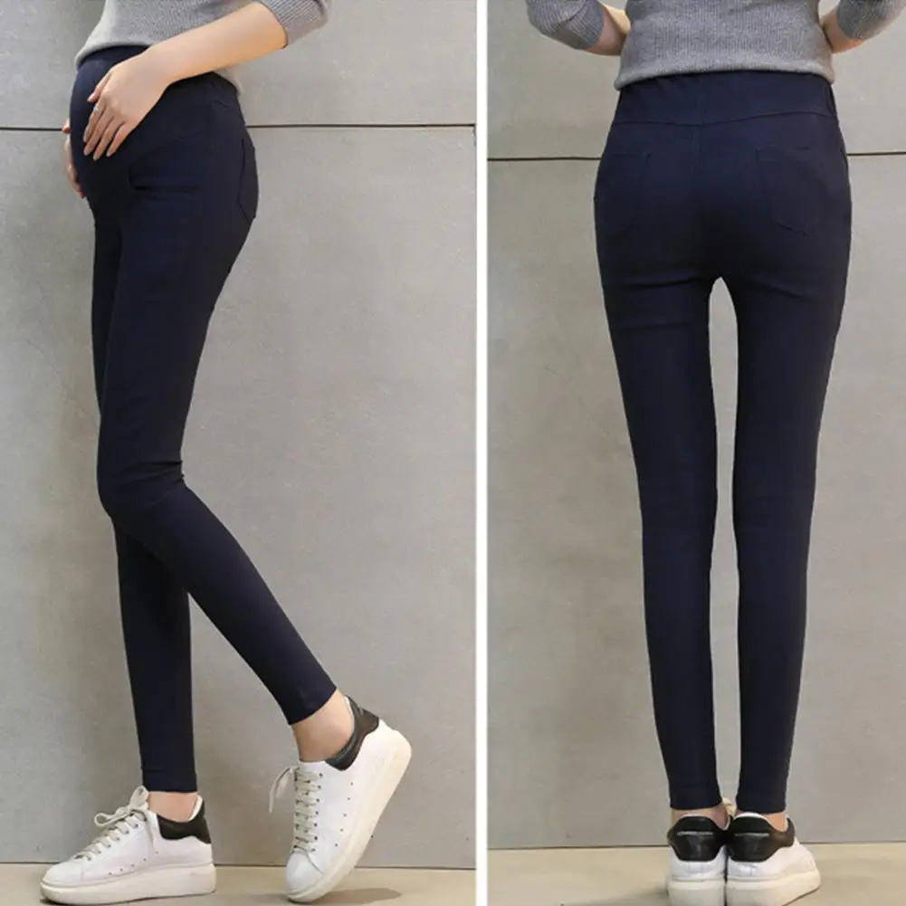 

Kuulee Cotton Pregnant Pants Maternity Clothes for Pregnant Women Casual Trousers Pregnancy Pencil Slim Clothing