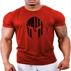 Мужская футболка с коротким рукавом для фитнеса, новинка 2021