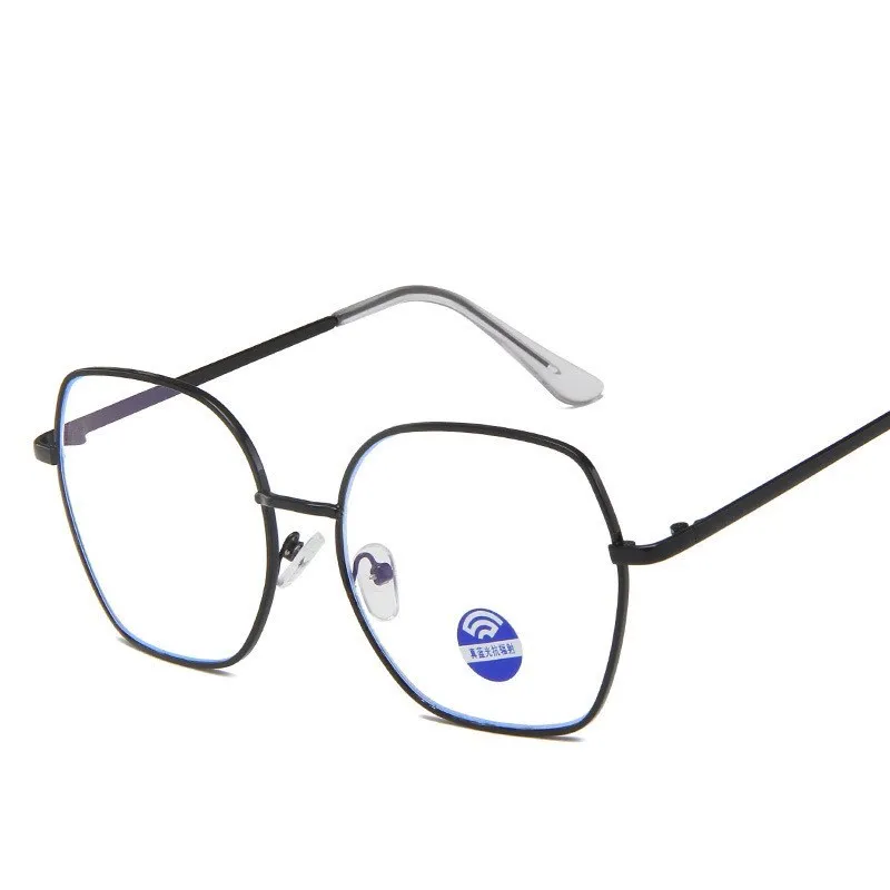 

Fashion New Anti-blue Light Classic Vintage Women Computer Optics Eyeglasses Square Metal Frame Retro Men Glasses Eye Glass