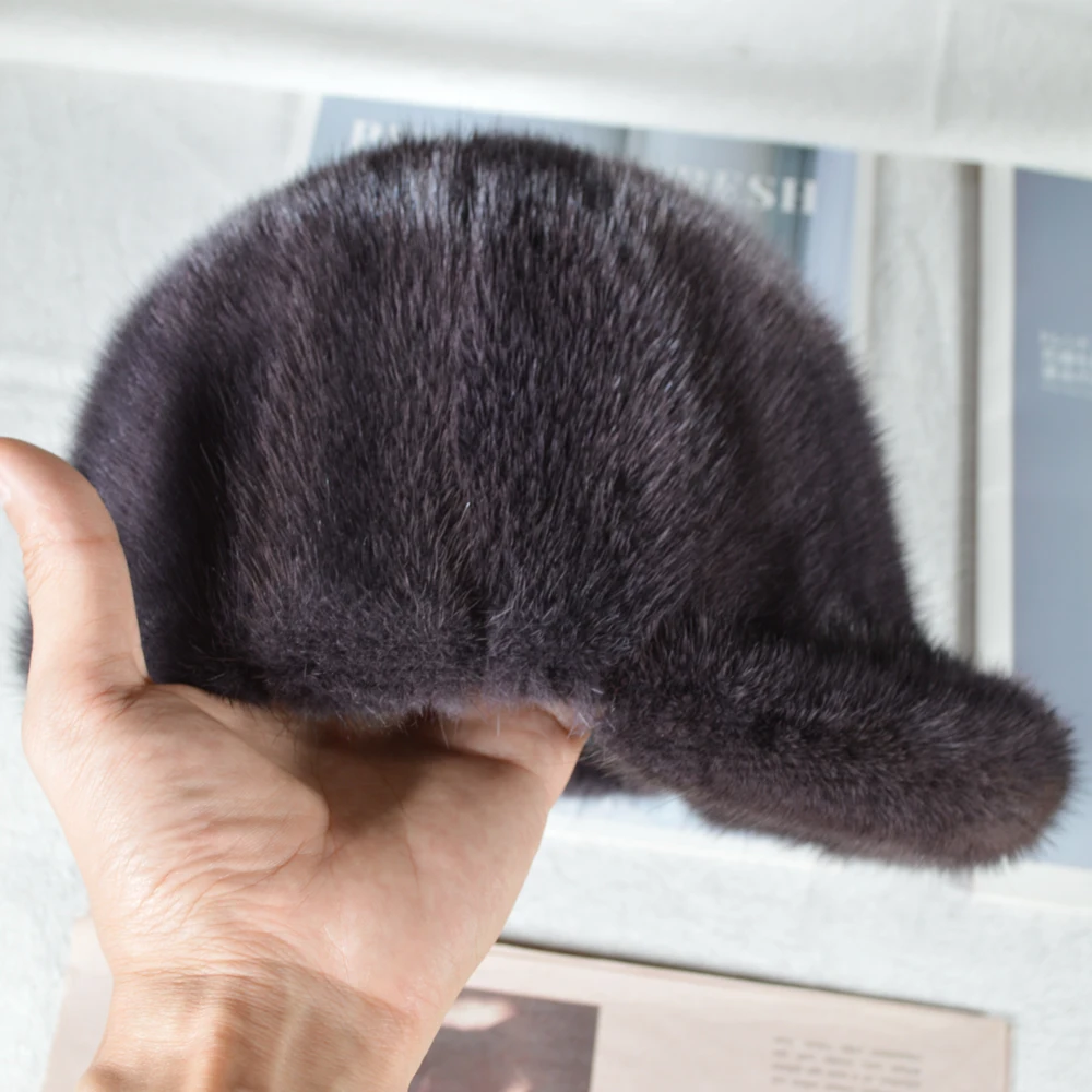 Новая стильная модная женская шапка из натурального меха норки роскошная