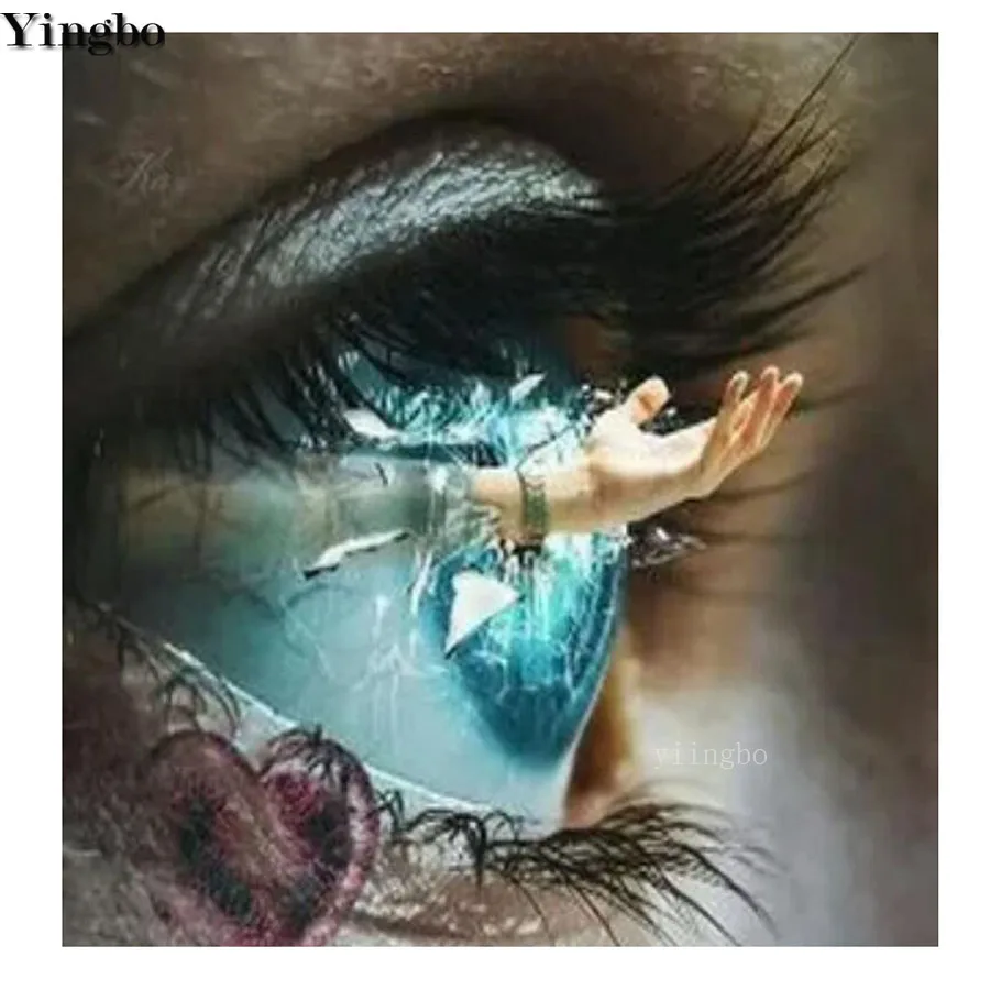 Фото на заказ алмазная вышивка сделай сам загадочный глаз ручная живопись полная