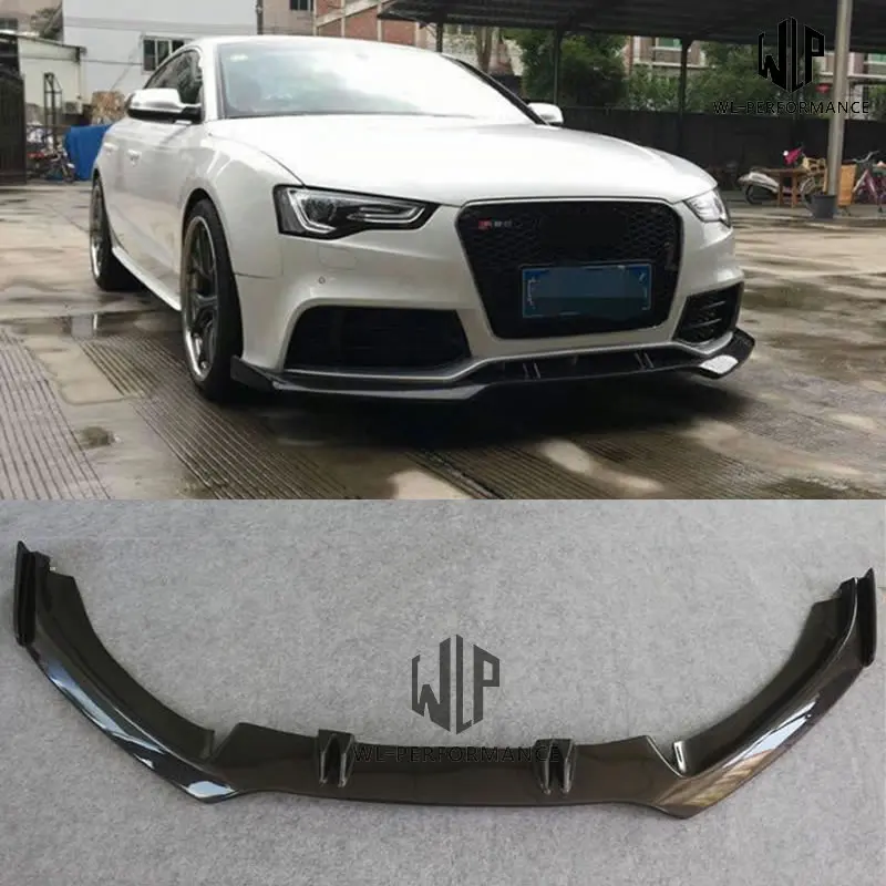 A5 RS5 автомобильный Стайлинг высококачественный сплиттер переднего бампера из
