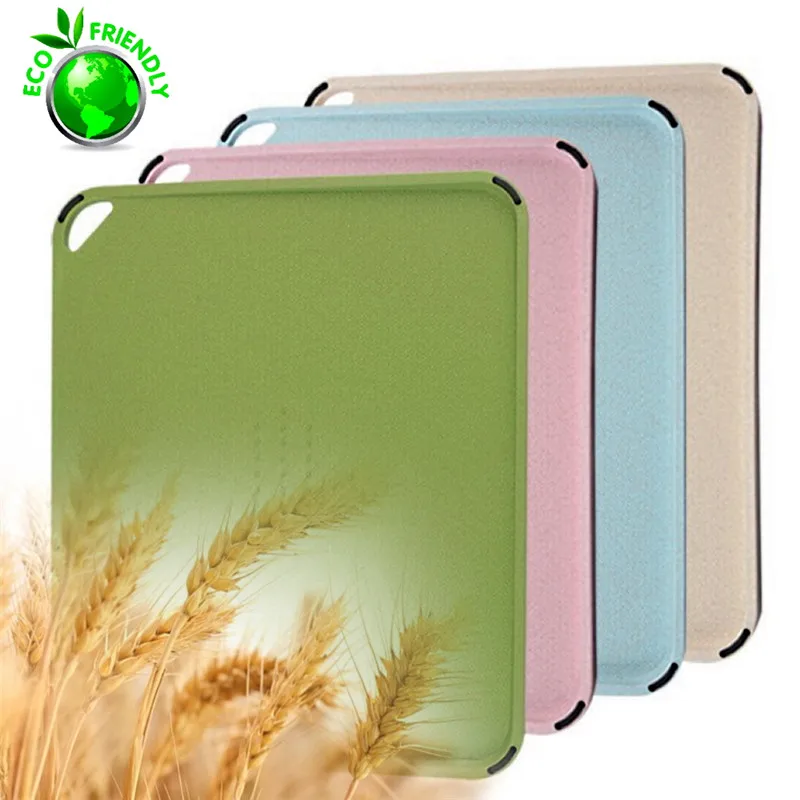 

Kitchen Cutting Boards Eco Friendly Wheat Straw Chopping Board Rectangle Gourmet Cutting Board Chopping Blocks Organic Rice Husk