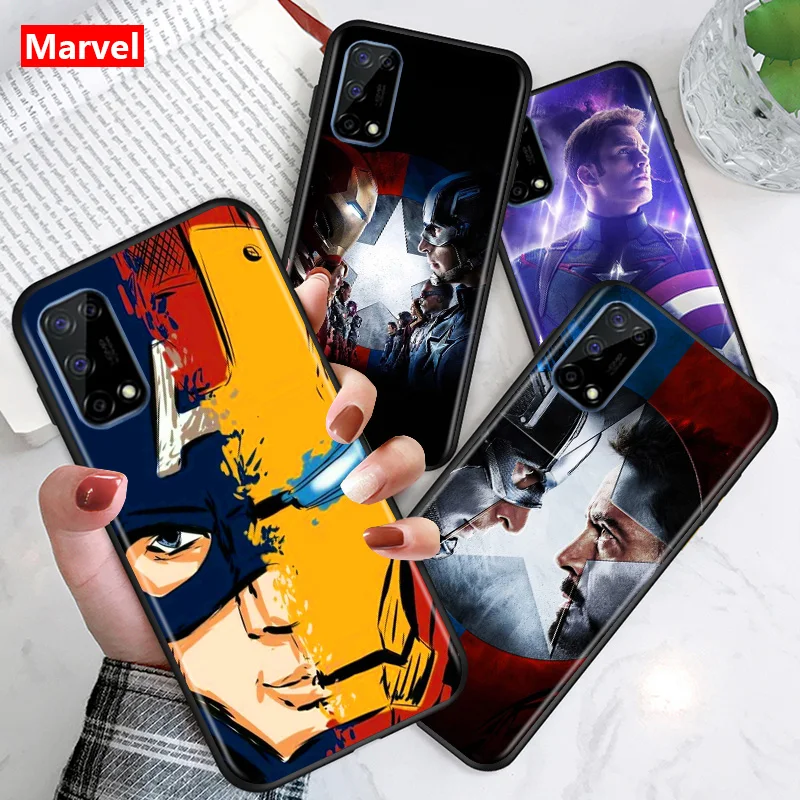 

Marvel Avengers Captain America Super Hero For Huawei Honor X10 5G 10X 10i 10 9C 9S 9A 9i 9N 9X Pro 9 Lite Soft Black Phone Case