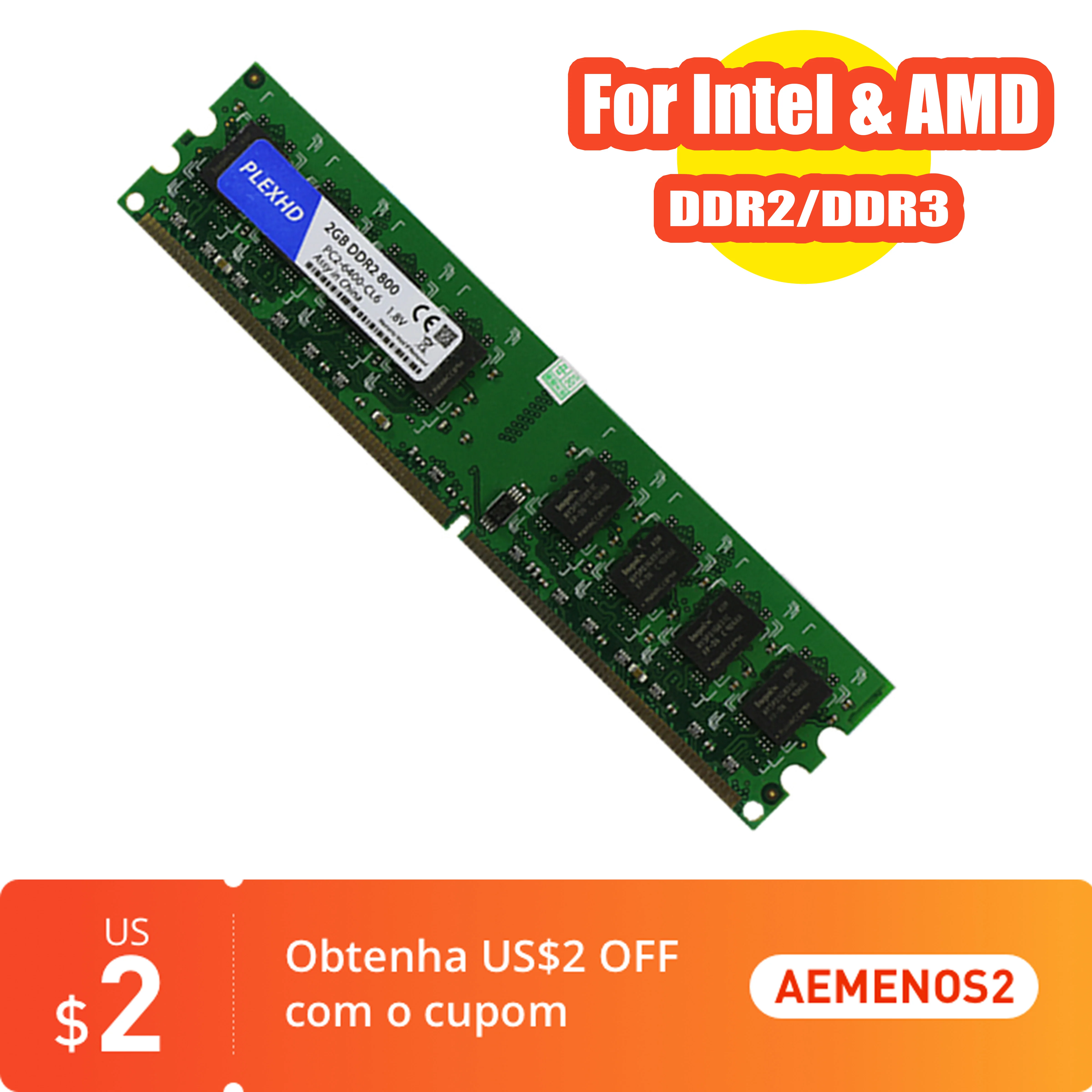 Оперативная память DDR3 4 Гб оперативная PC3 2G 8 ГБ DDR2 PC2-6400 800 МГц DDR4 для настольного ПК